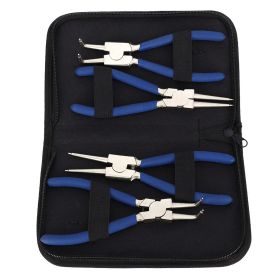 4pc Professional 7" Internal External Straight Bent Circlip Snap Ring Pliers Set