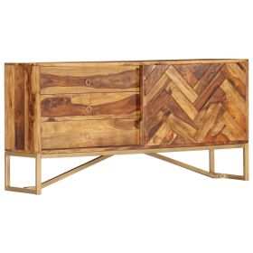 vidaXL Sideboard 46.5"x11.8"x23.6" Solid Sheesham Wood