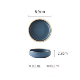 Pure Color Matte Ceramic Plate (Option: 28Style)