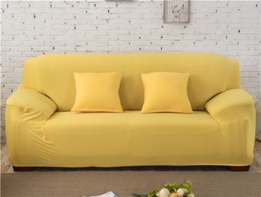 Solid Corner Sofa Covers Couch Slipcovers Elastica Material Sofa Skin Protector Cover Sofa Armchair (Option: 19-Three seat)