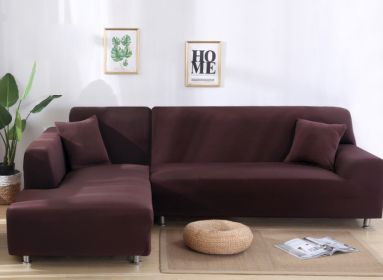 Solid Corner Sofa Covers Couch Slipcovers Elastica Material Sofa Skin Protector Cover Sofa Armchair (Option: 24-PillowcaseÃ—2)